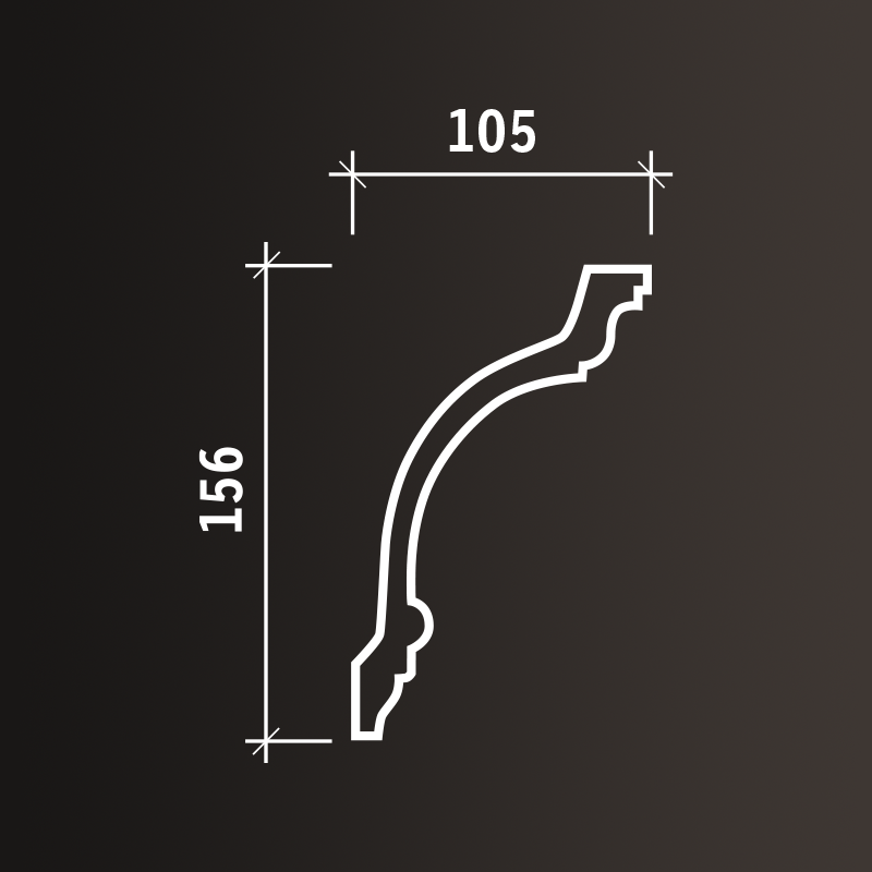 Потолочные карнизы Европласт арт 1.50.117 гибкий фото 3