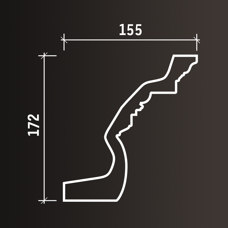 Потолочные карнизы Европласт арт 1.50.152 гибкий фото 3