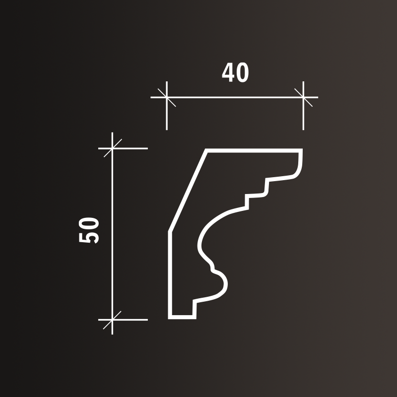 Потолочные карнизы Европласт арт 1.50.122 гибкий фото 3