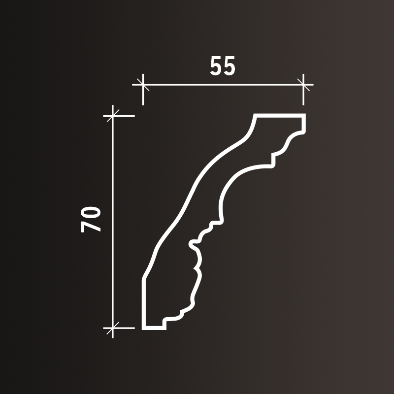 Потолочные карнизы Европласт арт 1.50.251 гибкий фото 3