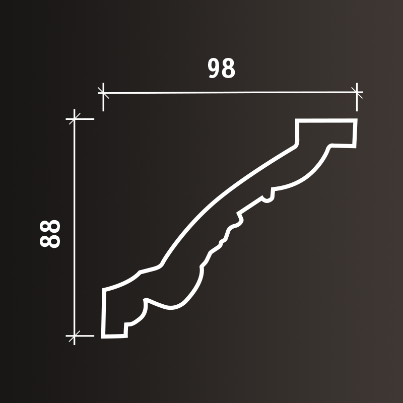 Потолочные карнизы Европласт арт 1.50.198 гибкий фото 3