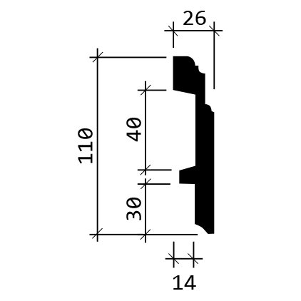 Плинтусы Европласт арт 6.53.101 фото 2