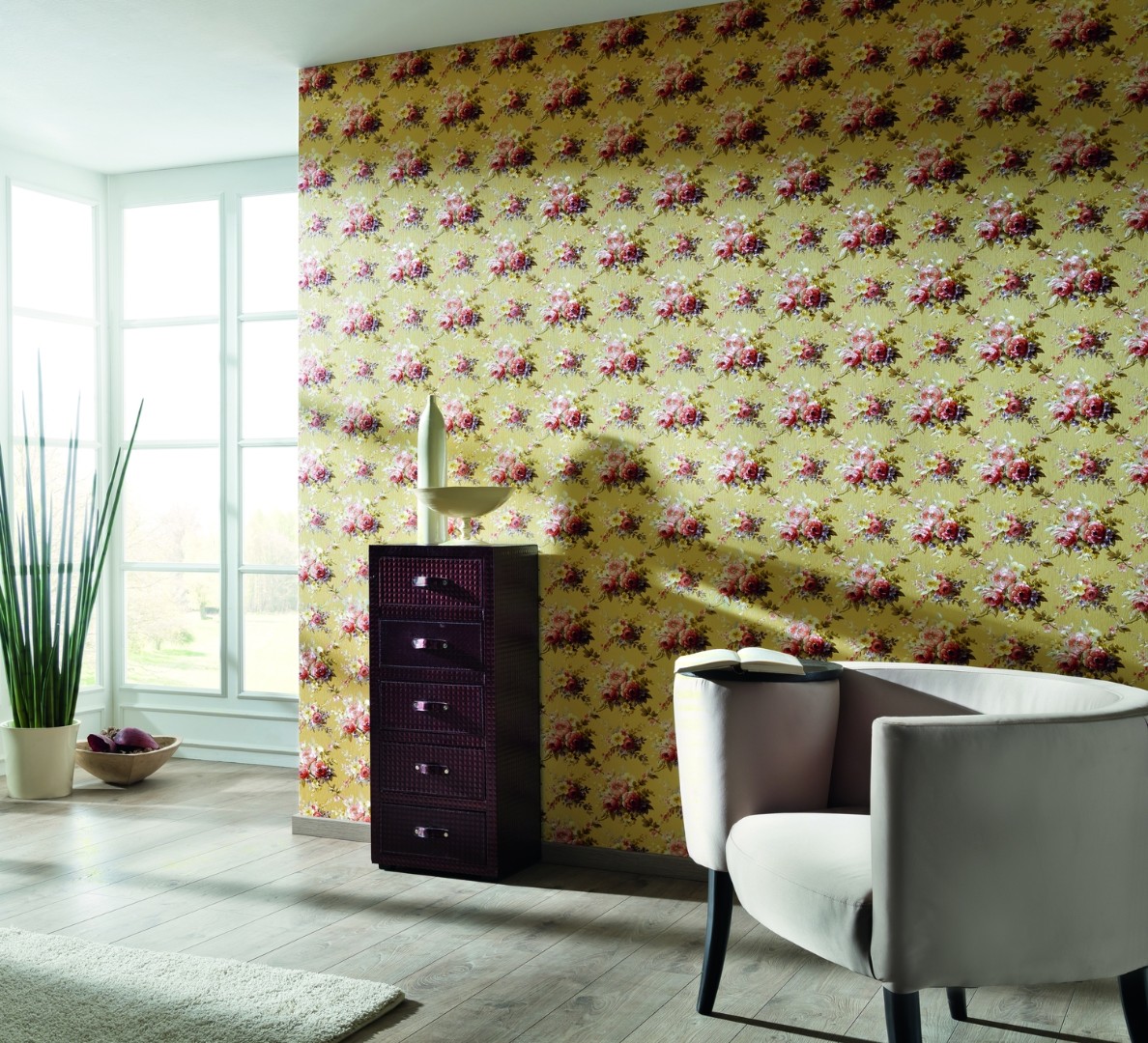 Обои для стен с цветочным рисунком. Creation pop style. Обои as creation colibri 36626-1. Обои a. S.